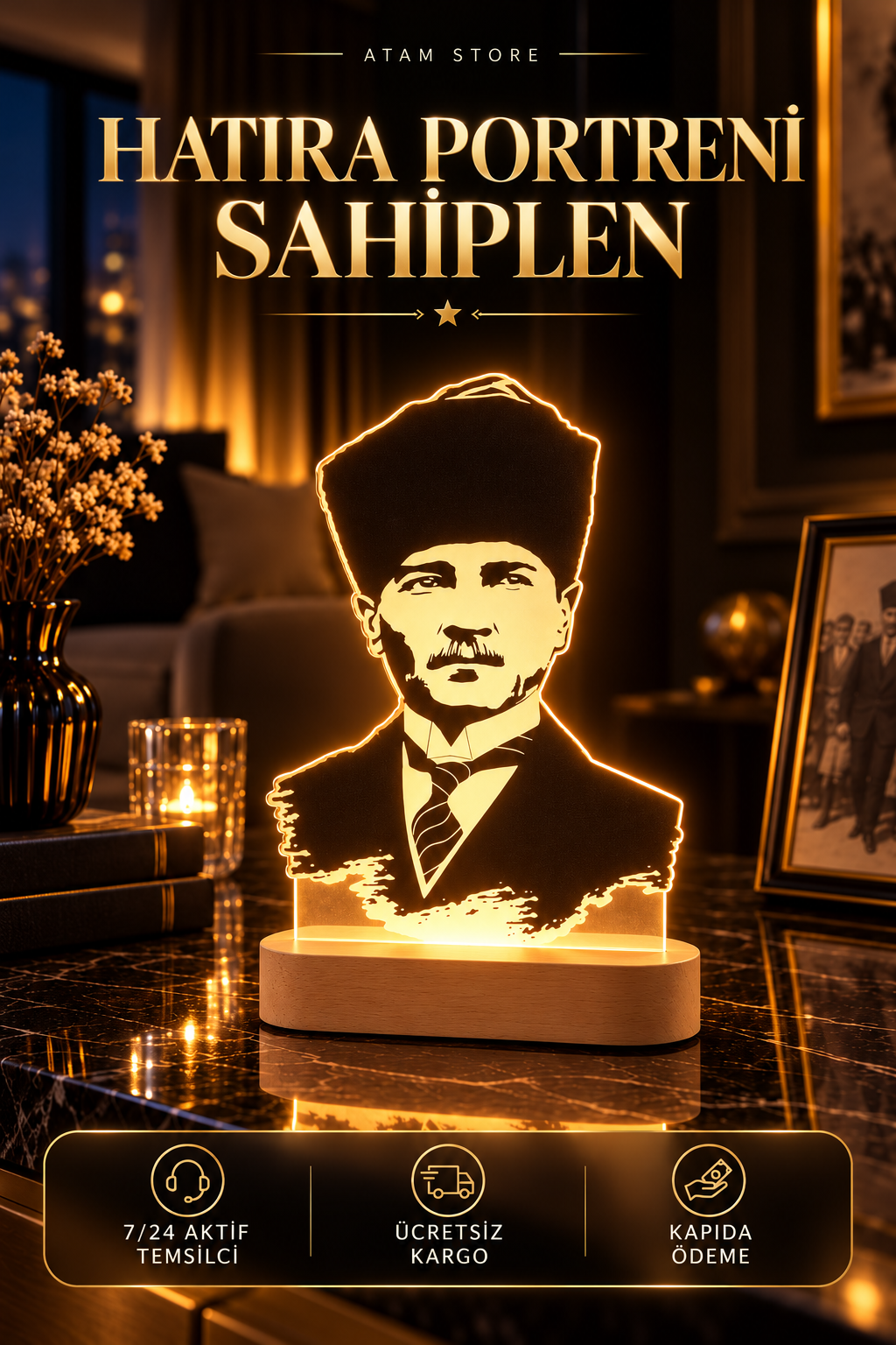 Işıklı Atatürk Hatıra Portresi